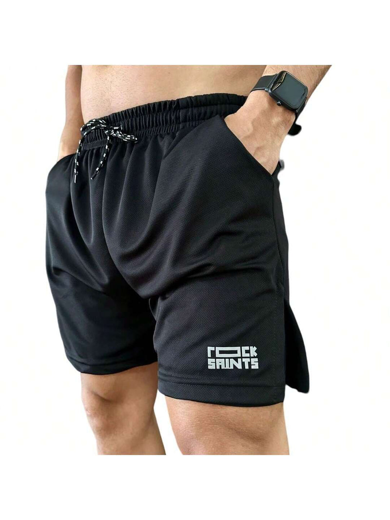 Short 2 em 1 Bermuda Academia Masculina Treino Elastano