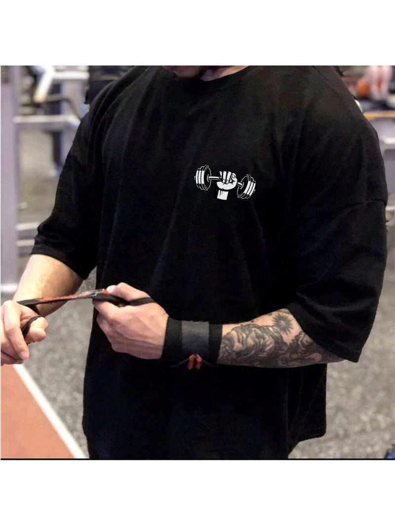 Camiseta Masculina oversized Streetwear moda fitness anti cardio lançamento academia treino Musculação REF:04