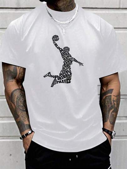 Camiseta Masculina Algodão Adulto Plus Size Infantil Basquete Dunk Enterrada Slam Streetwear Ball Game