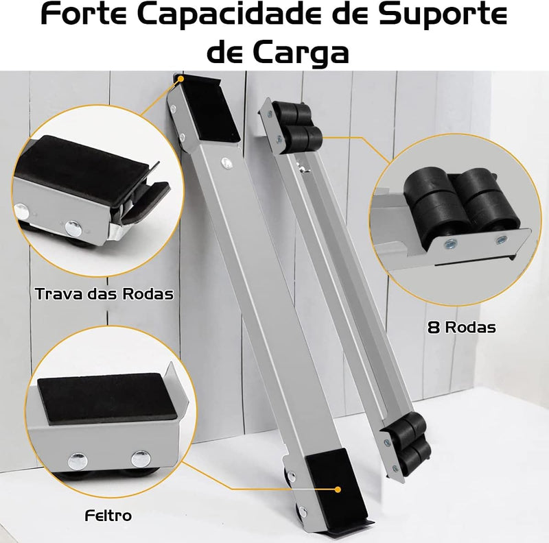 Suporte Universal Ajustável Para Máquina De Lavar Geladeira Móveis Base