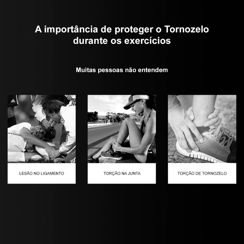 Kit 2 Tornozeleiras Ortopédica Compressão Estabilizadora Par Tornozeleira Ajustável Unissex