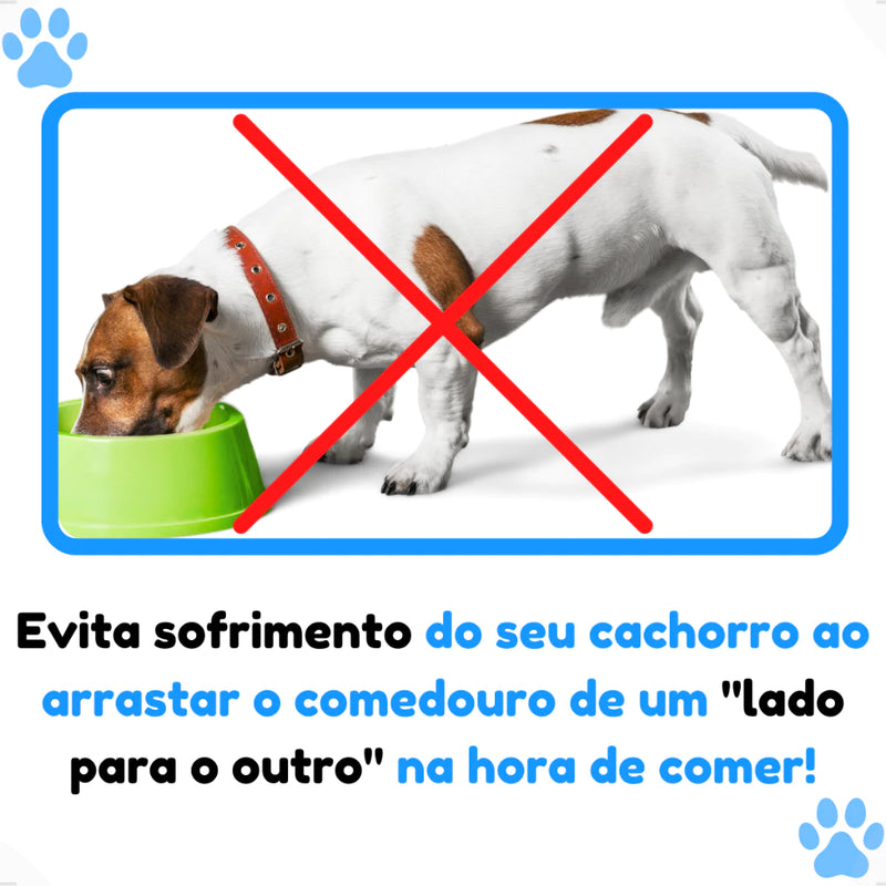 Comedouro Pesado Polido de Alumínio Para Cães Pote De Ração Resistente